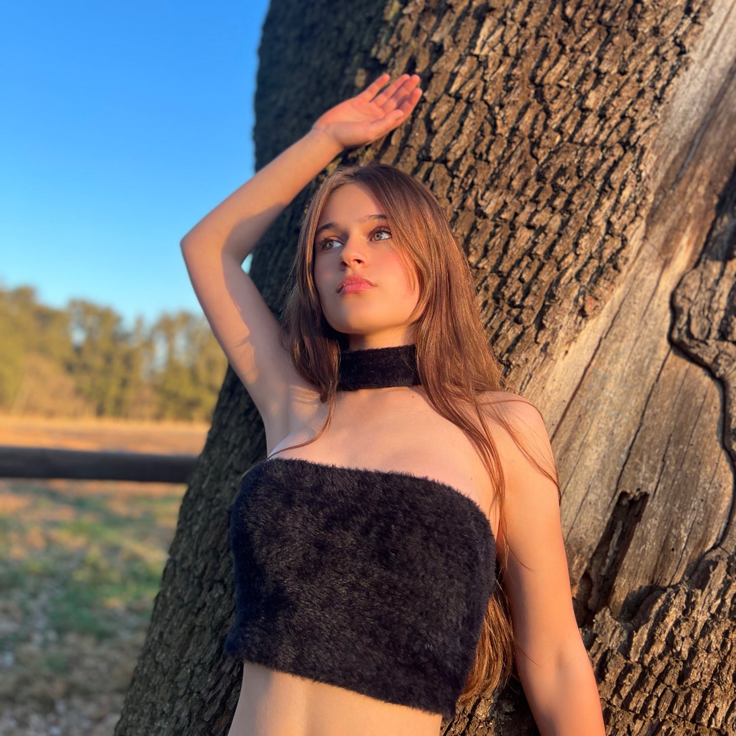 Cropped Polo-neck